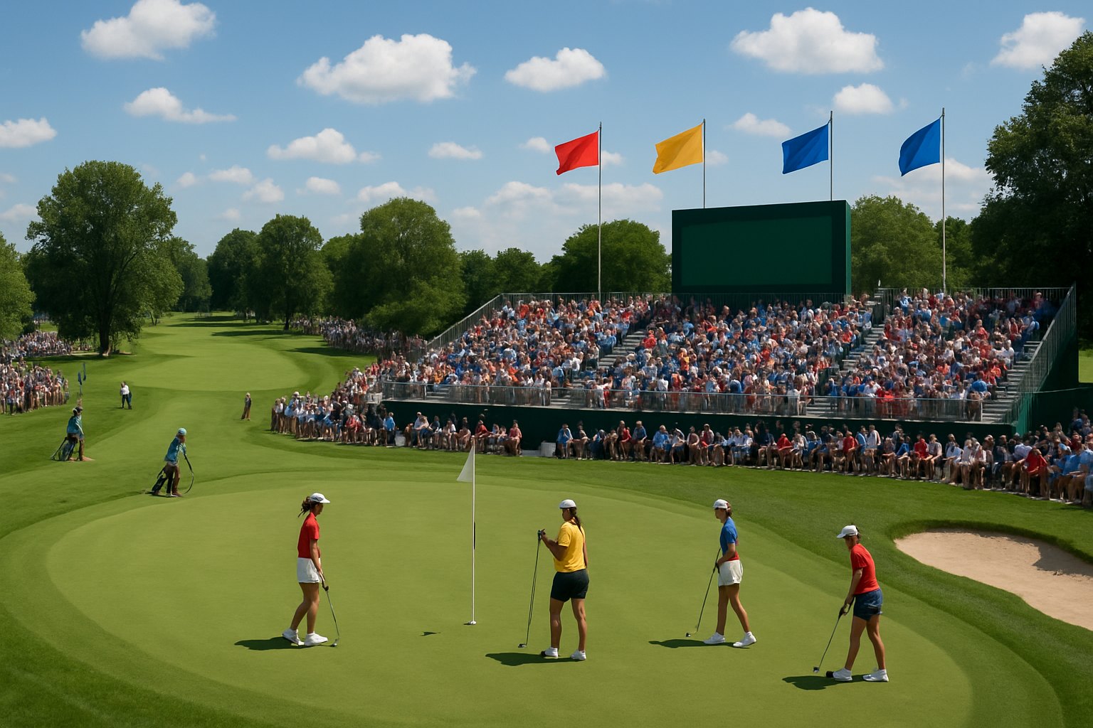 Tight Competition Marks Opening Day of Solheim Cup in the Netherlands