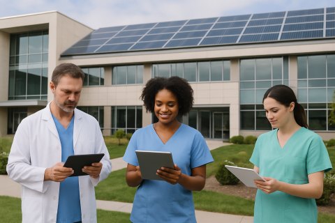 Integrating 'Green' AI into Healthcare and Environmental Practices