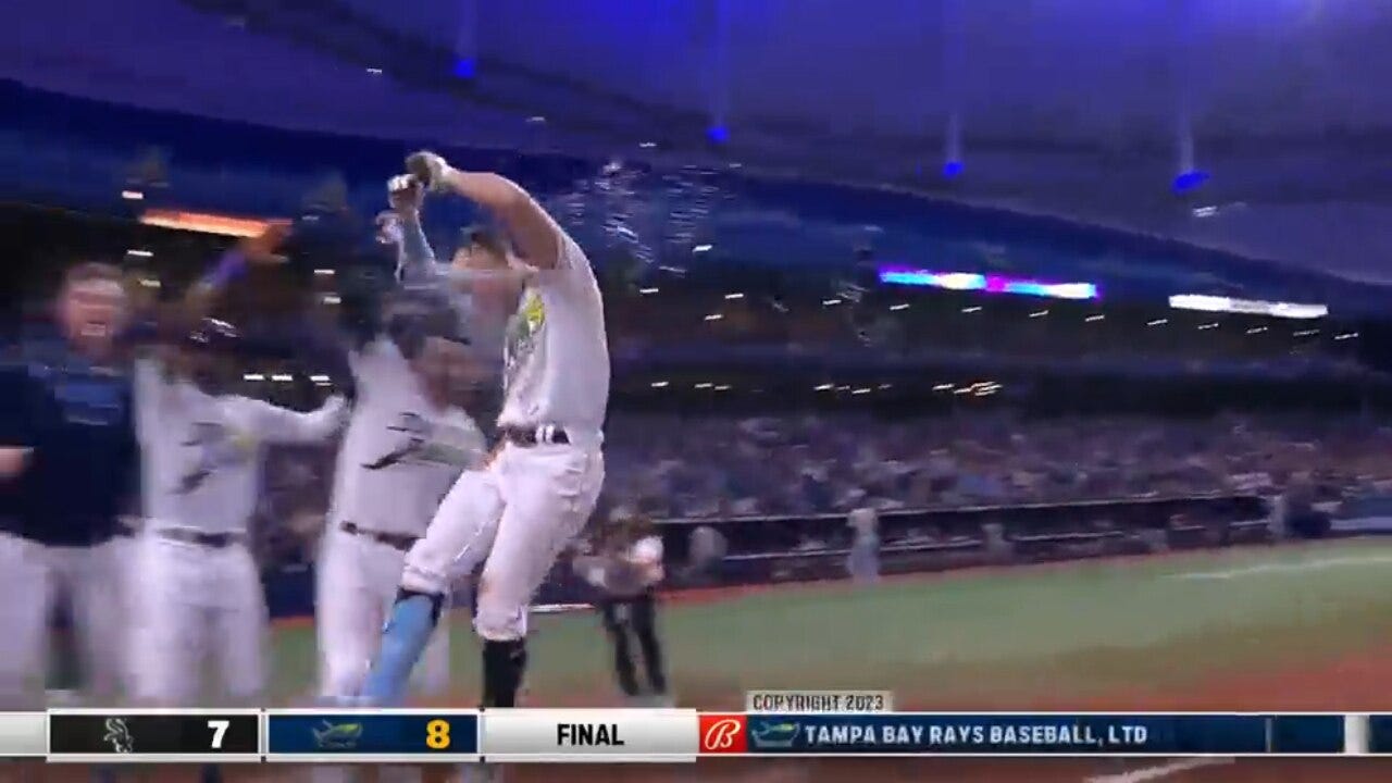 Rays' Brandon Lowe smokes a clutch two-run home run to walk-off the White Sox 8-7