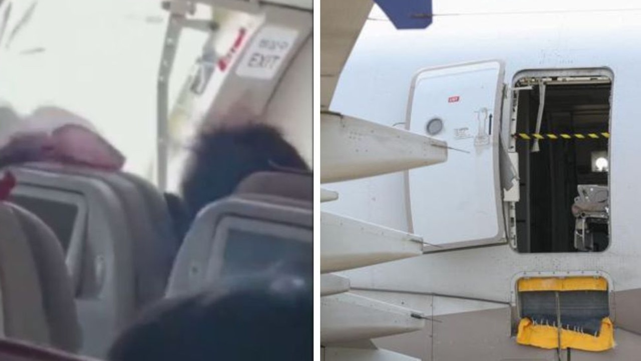 Terrifying video shows South Korea plane door open during flight