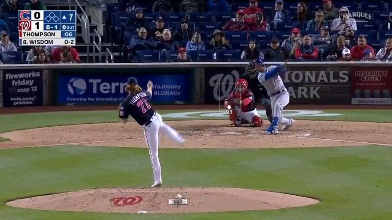 Cubs’ Patrick Wisdom smacks a deep homer vs. the Nationals to tie the game