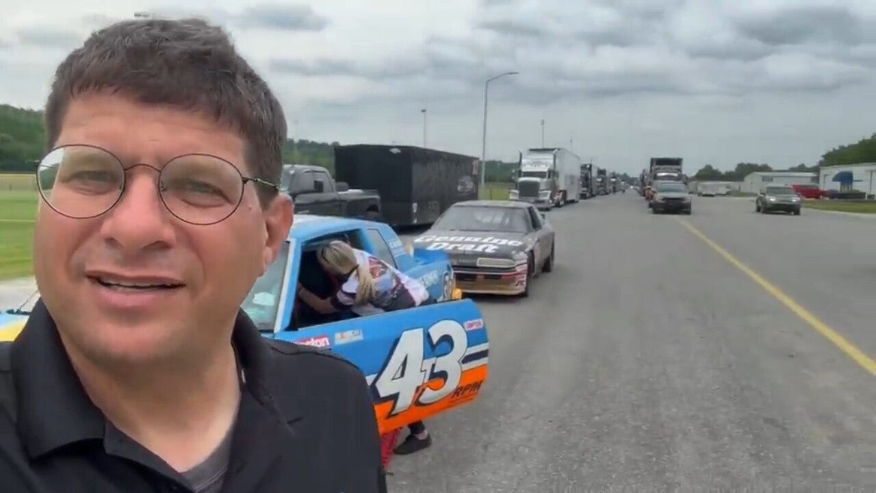 The North Wilkesboro Speedway NASCAR parade through town!