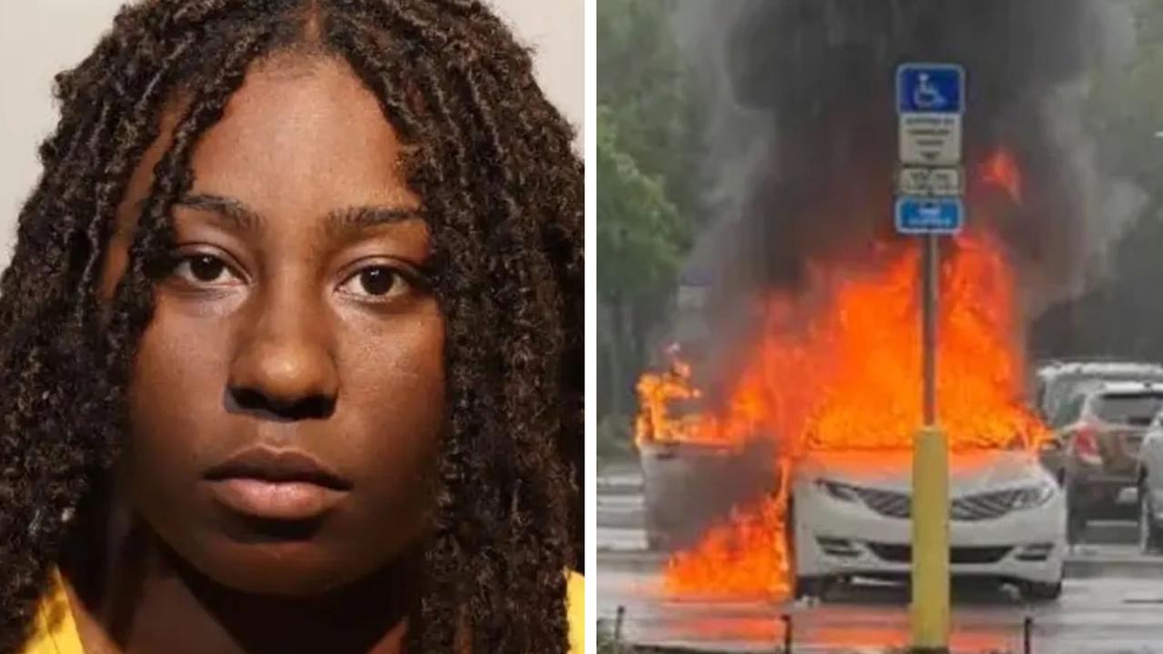 Florida woman shoplifting when car with two children bursts into flames: police