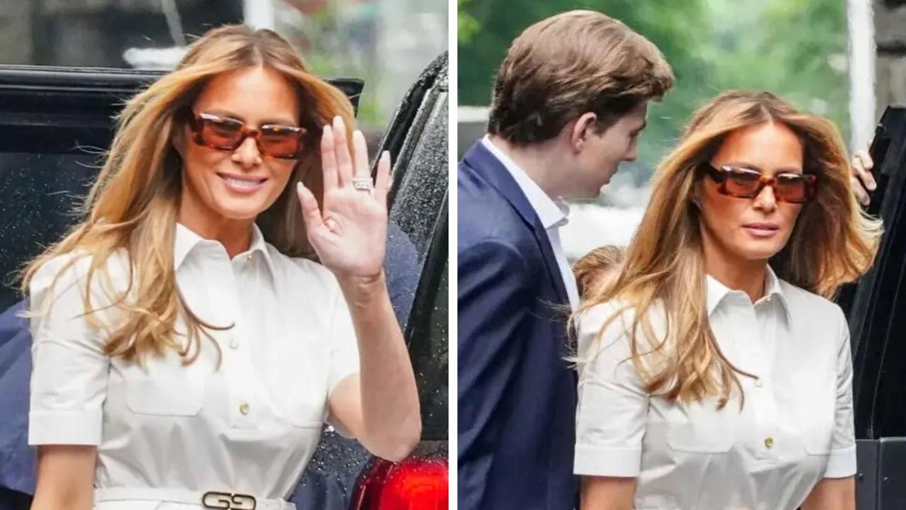 Melania Trump emerges after husband Donald charged