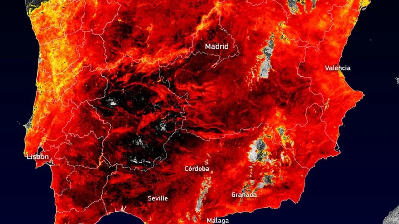 European heatwave: Horror map shows continent on fire