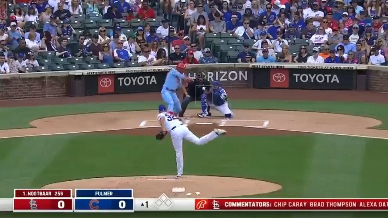 Lars Nootbaar hits a leadoff home run to get the Cardinals started vs. Cubs