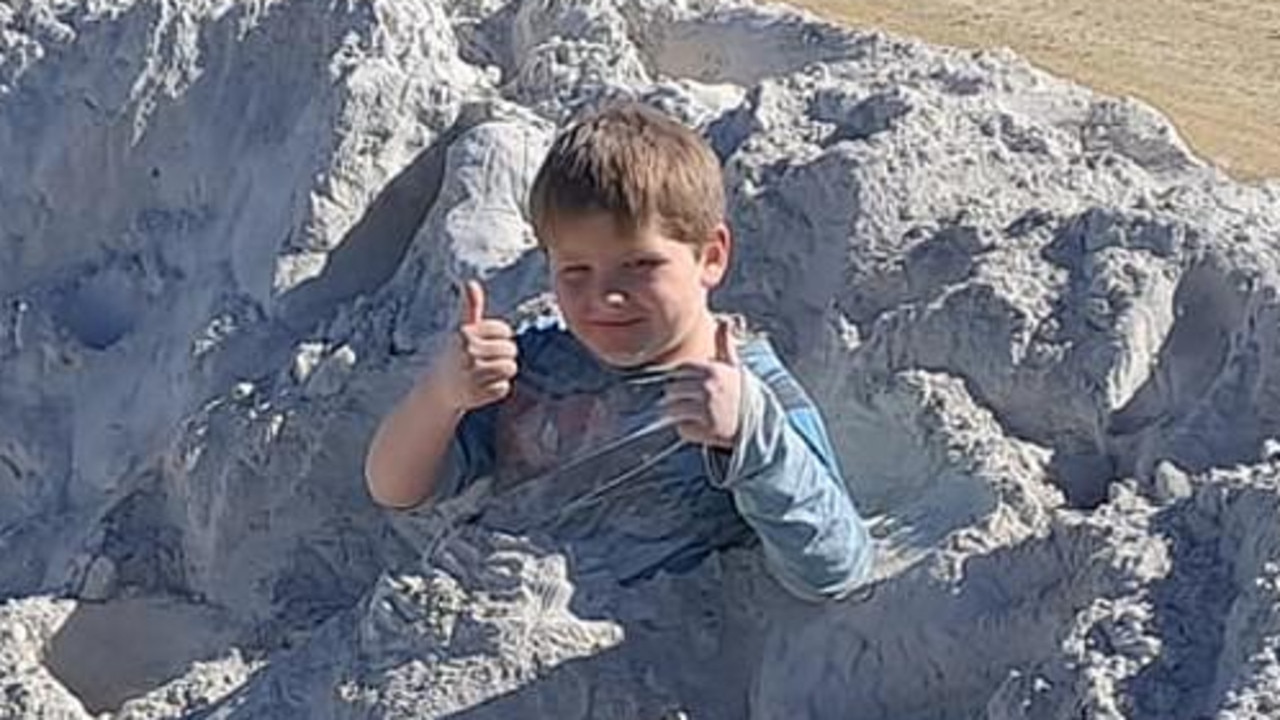 Last photo of boy who died minutes after playing in limestone powder