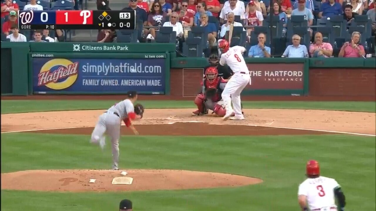 Nick Castellanos mashes a home run as the Phillies grab the lead over the Nationals