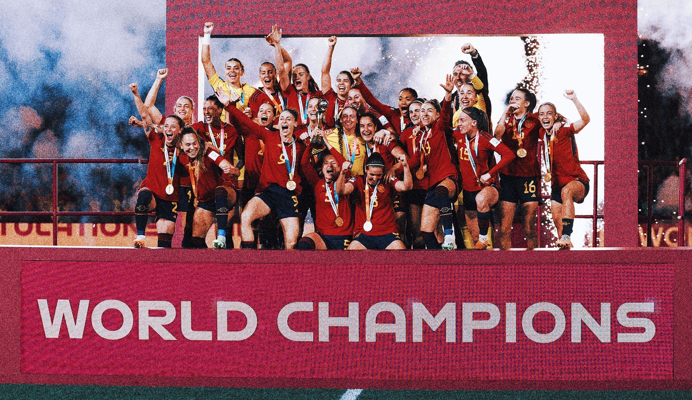 Barcelona coach Xavi among Spanish icons celebrating Women’s World Cup triumph