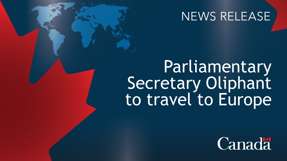 Parliamentary Secretary Oliphant to visit Tallinn, Estonia