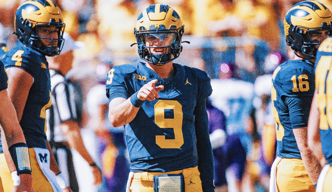 J.J. McCarthy leads Michigan to win without Jim Harbaugh