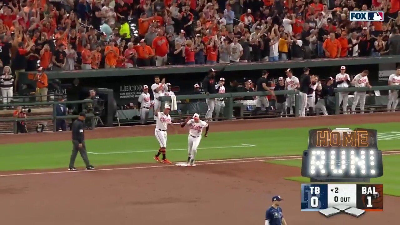 Ryan O'Hearn crushes a solo home run, giving the Orioles a 1-0 lead vs. the Rays