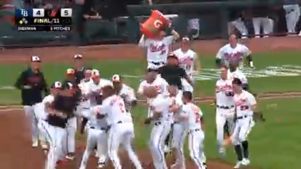 Orioles' Cedric Mullins hits walk-off sacrifice fly to clinch first playoff berth since 2016