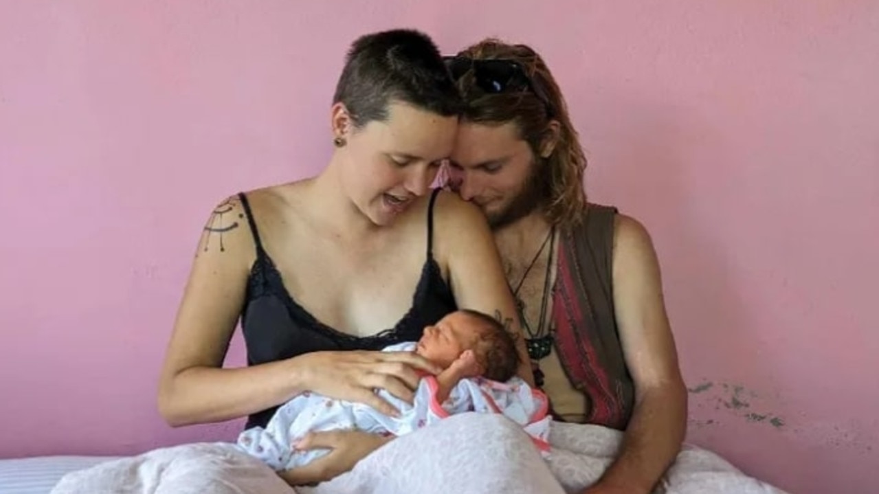 Qld couple India Hodgkins, Jordan Austin stranded in Nepal after ‘mystery’ birth