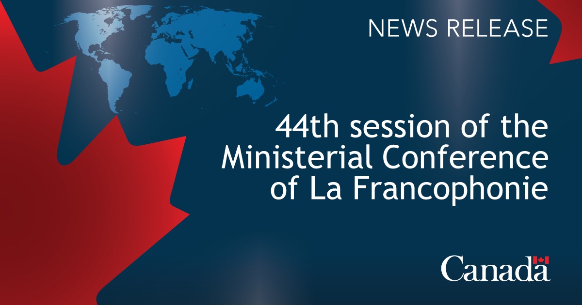 Parliamentary Secretary Oliphant to attend 44th session of Ministerial Conference of La Francophonie