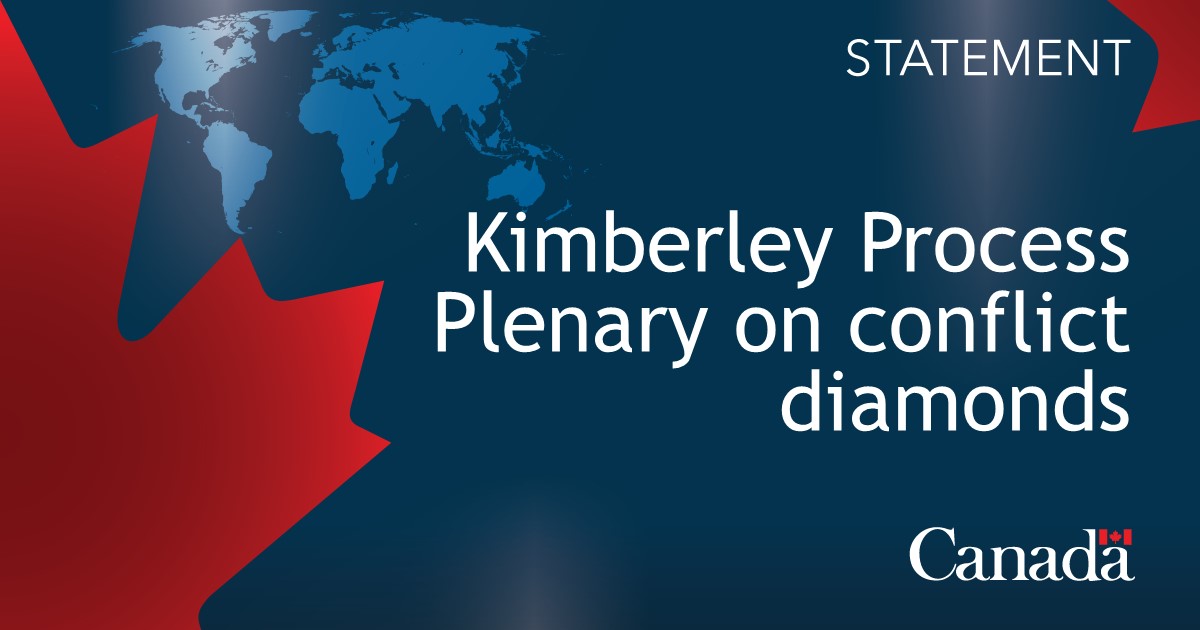 Statement following the Kimberley Process Plenary on conflict diamonds