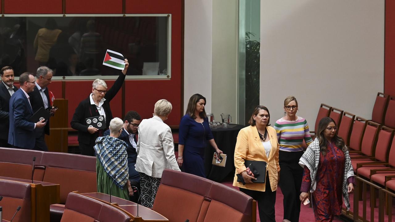 Drama as Senators stage Gaza walkout over refusal to call for Israel-Hamas ceasefire