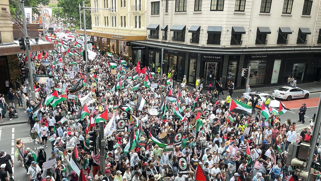 50,000 protesters attend pro-Palestine rally at Sydney’s Hyde Park