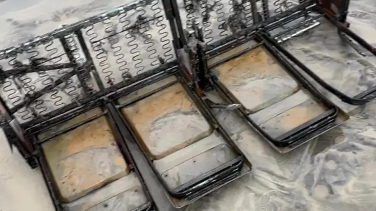 Mysterious row of seats wash up on US beach, sparking speculation about what they’re from