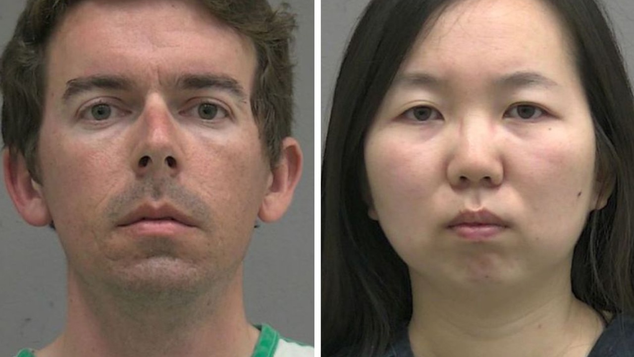 University of Florida scientists Dustin Huff and Yurui Xie arrested for locking kids in cages