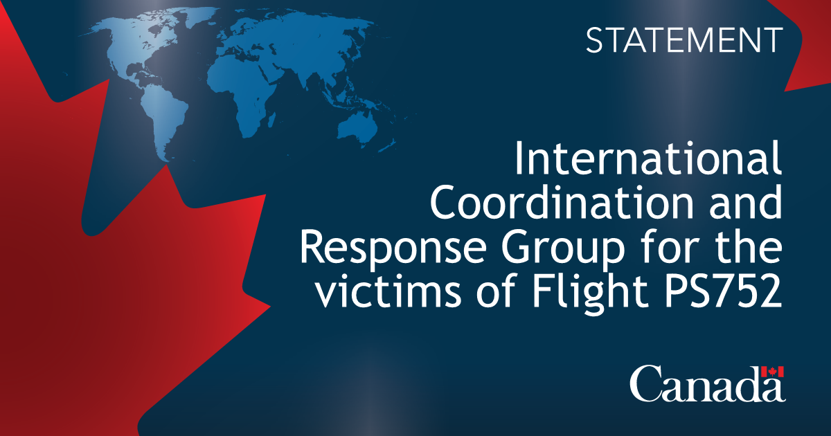 Joint statement from International Coordination and Response Group for the victims of Flight PS752 at the International Civil Aviation Organization