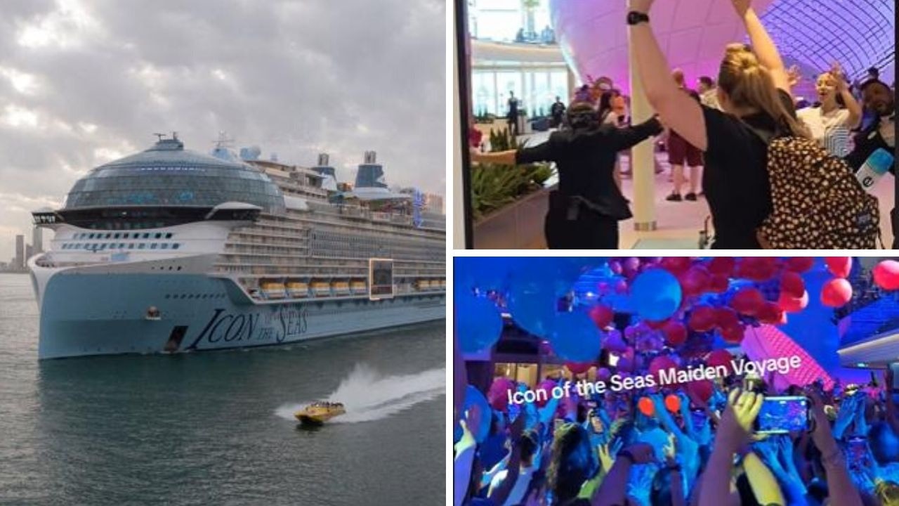 Icon of the Seas: World’s biggest cruise ship sets sail on maiden voyage