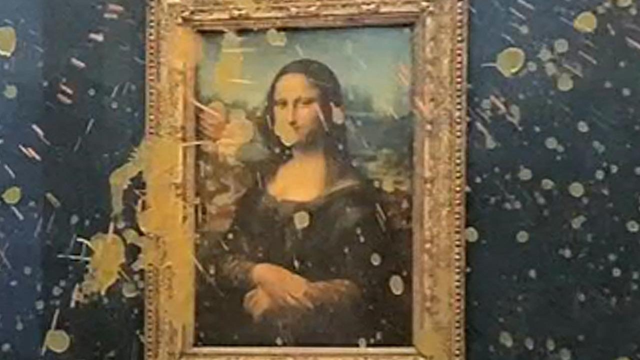 Mona Lisa defaced by protesters in the Louvre