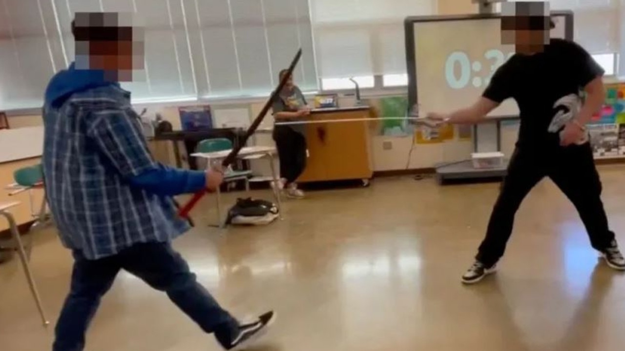 Classroom sword fight ‘organised by teacher leaves teen with severed nerves after arm was slashed by katana blade’