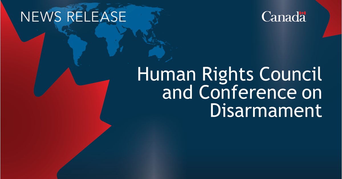 Parliamentary Secretary Damoff to attend Human Rights Council’s 55th session and high-level segment of Conference on Disarmament