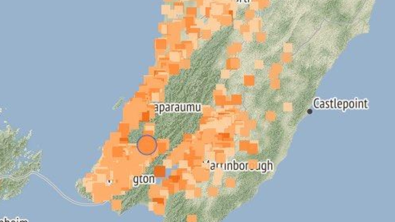 Earthquake hits New Zealand North Island Wellington Cricket Test