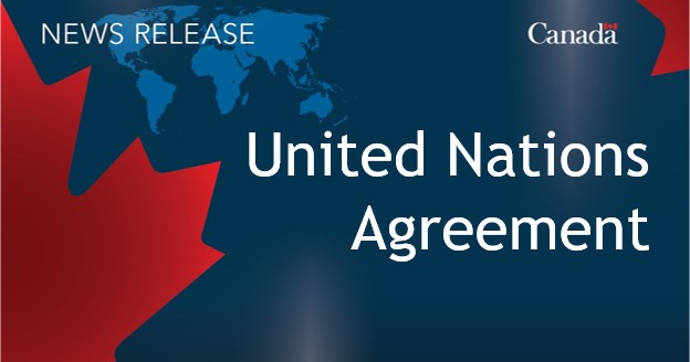 Canada announces signing of UN agreement on conservation and sustainable use of marine biological diversity of areas beyond national jurisdiction